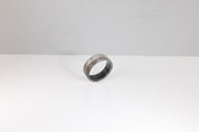 Todd Reed ring with black brilliant cut diamonds (~.52ct), palladium and sterling silver with patina.